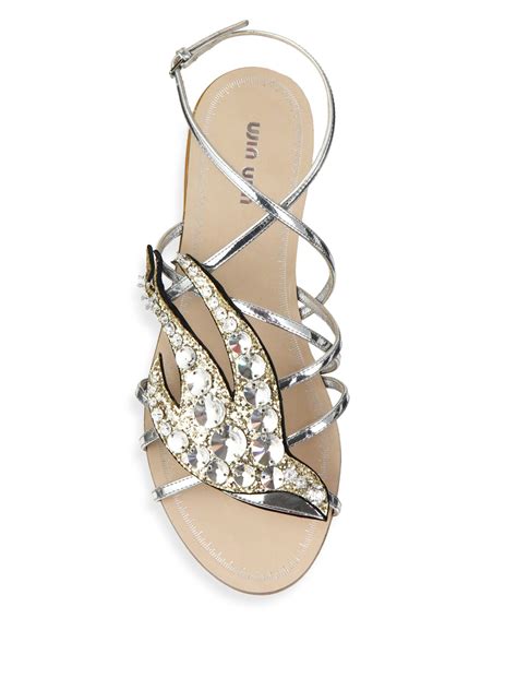 midi miu flat sandals.